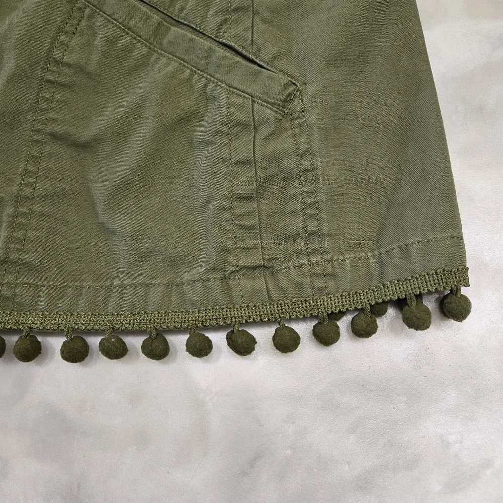 Talbots Dark/ Hunter Green Trendy Weekend Boxy Cotton Jean Jacket. Size M - Picture 6 of 7